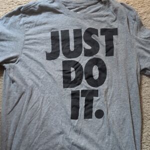 Nike Men's Gray Just Do It Tee